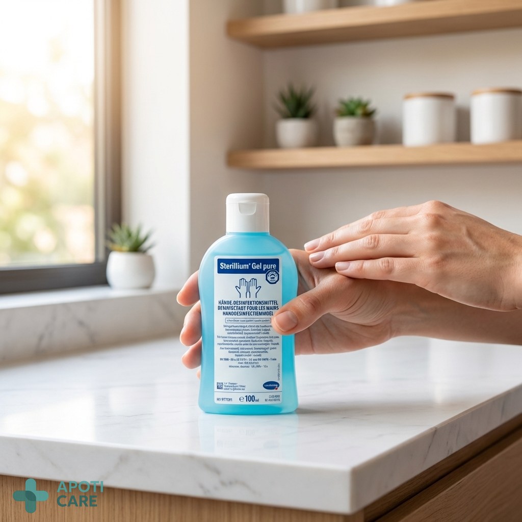 Close-up of clean, healthy hands in a bright, minimalist professional environment, soft natural lighting, realistic photography style