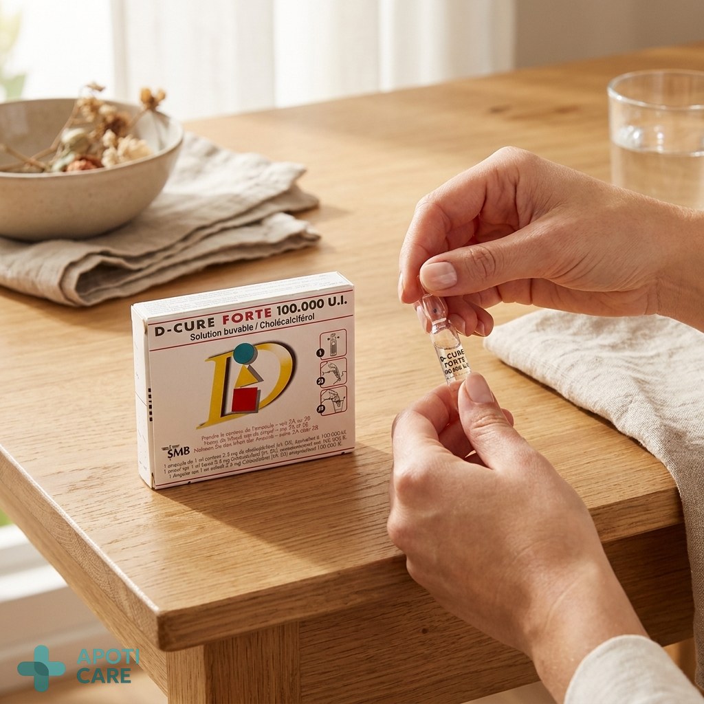 A glass ampoule being opened by hands, professional pharmaceutical environment, clean and bright lighting, realistic photography style
