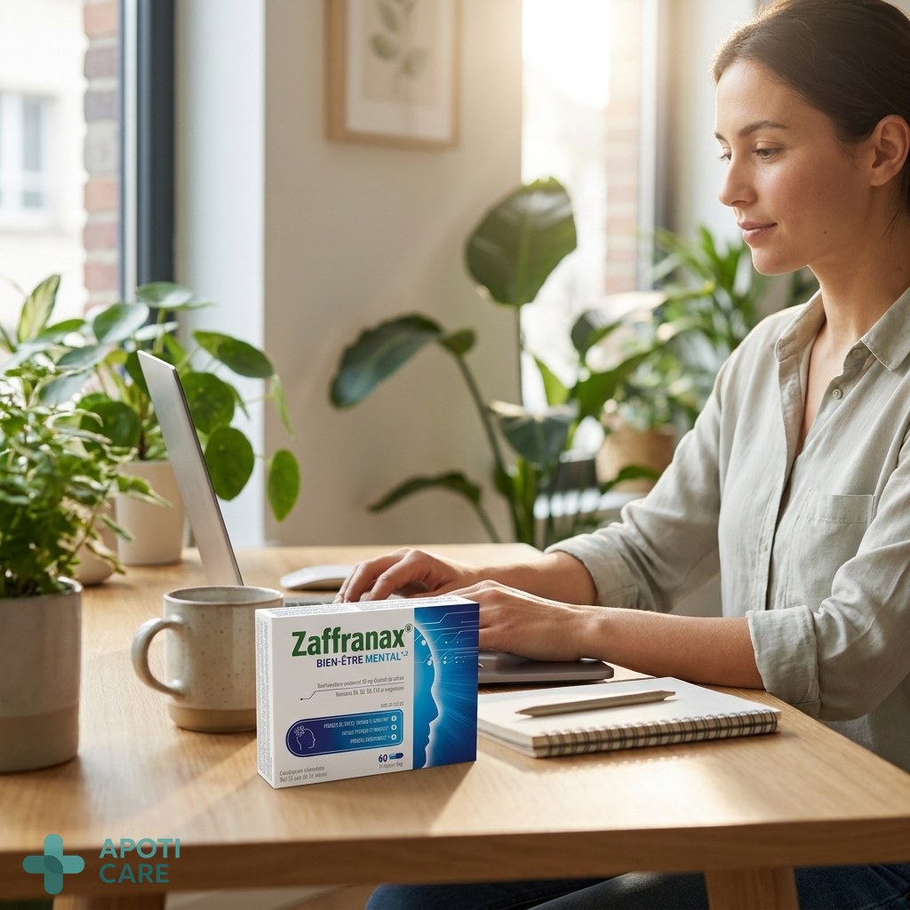 A focused person working in a bright modern home office, surrounded by green plants, looking calm and productive, realistic photography style, natural lighting.