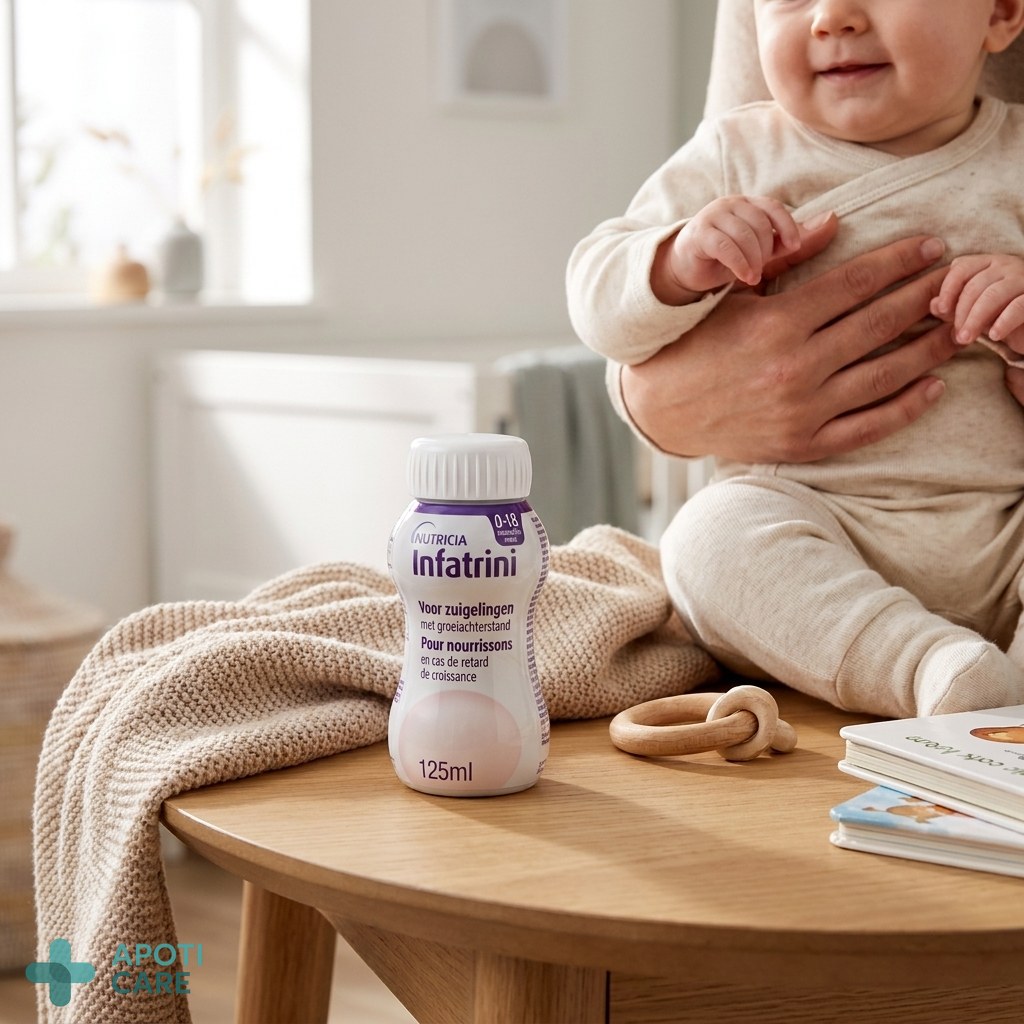 A close-up, realistic photography of a healthy infant being gently held by a parent, soft natural light, emphasizing a sense of care and protection, high quality, no text.