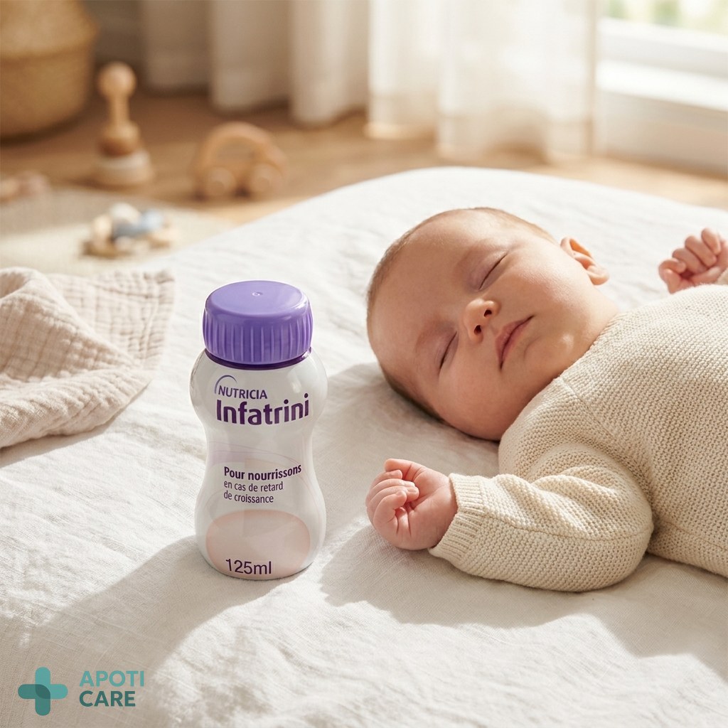 A close-up, realistic photo of a healthy infant lying on a white linen blanket, softly lit by natural sunlight, showing soft skin and a peaceful expression. High resolution, professional photography style.